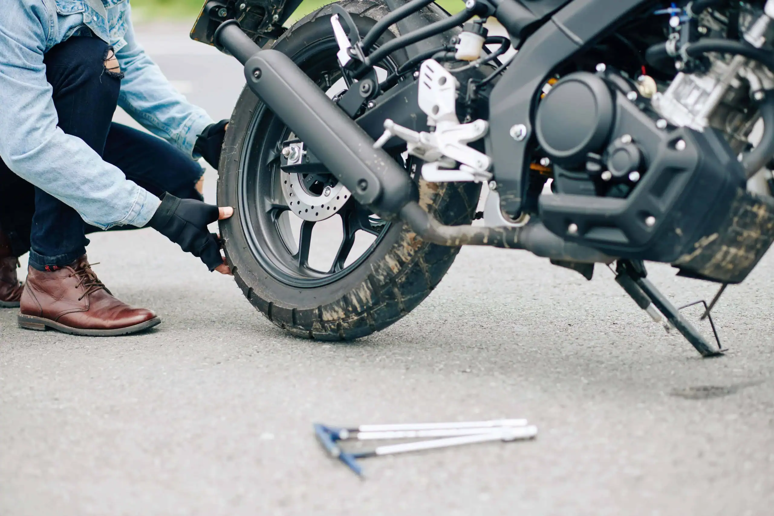 motorcycle accident damage